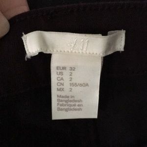 H & M dark purple skinny pants